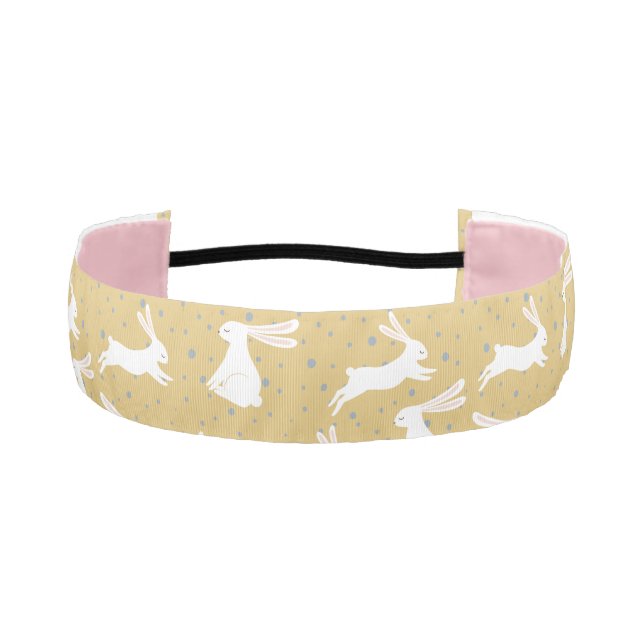 Cute Rabbit Pattern Design Athletic Headband (Front)