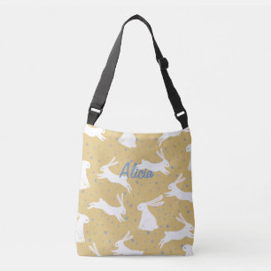 Cute Rabbit Pattern Design - Customizable Crossbody Bag