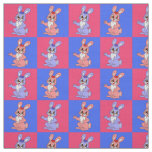 Cute Rabbit Pattern Fabric