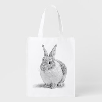 Cute Rabbit Pencil Drawing
