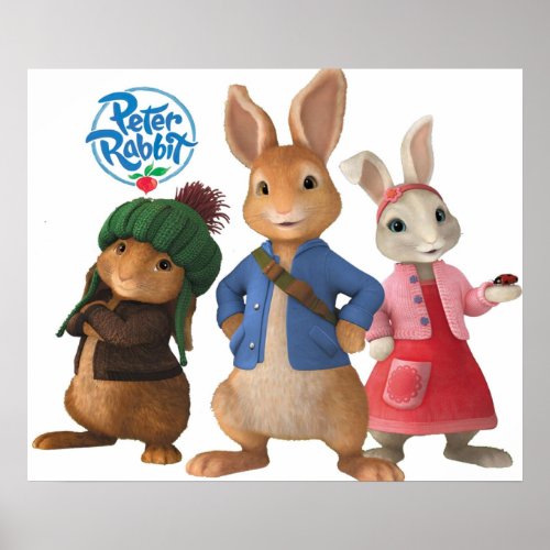 Cute rabbit peter rabbit pete poster