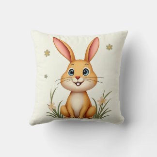 cute rabbit pillow cushion