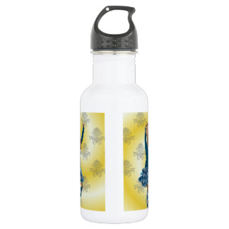 Cute rabbit Scottish highland dancer Stainless Steel Water Bottle