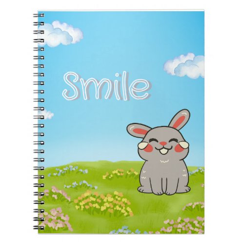 Cute rabbit smile notebook