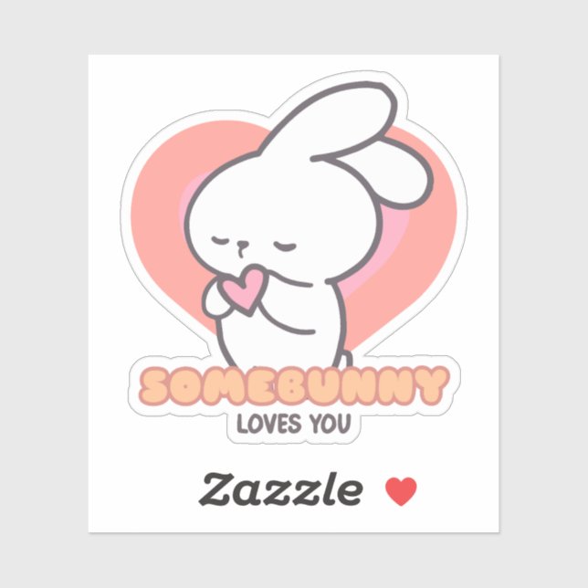 Cute Rabbit: Some Bunny Loves You Sticker (Sheet)