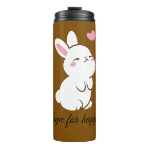 Cute Rabbit Thermal Tumbler