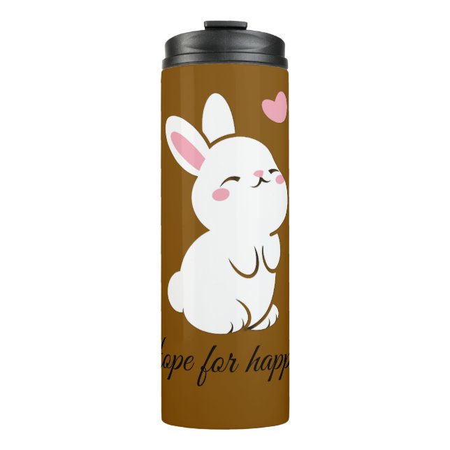 Cute Rabbit Thermal Tumbler (Front)