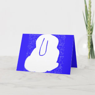 Cute rabbit winter solstice card