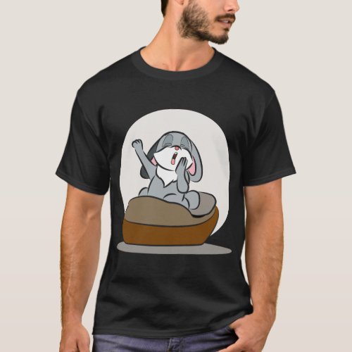Cute_rabbit_with_bed_character_23724231_1023 T_Shirt