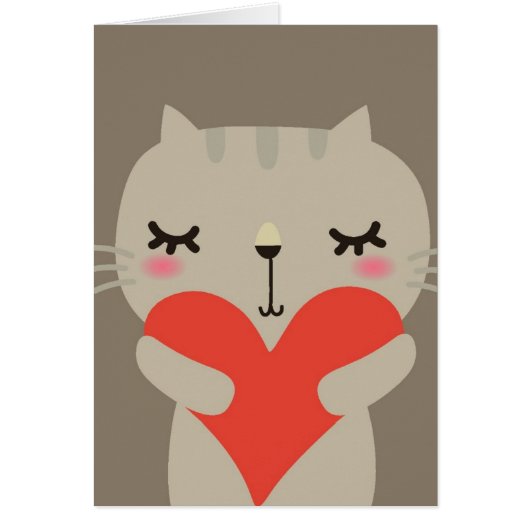 Cute rabbit with love cards (Front)