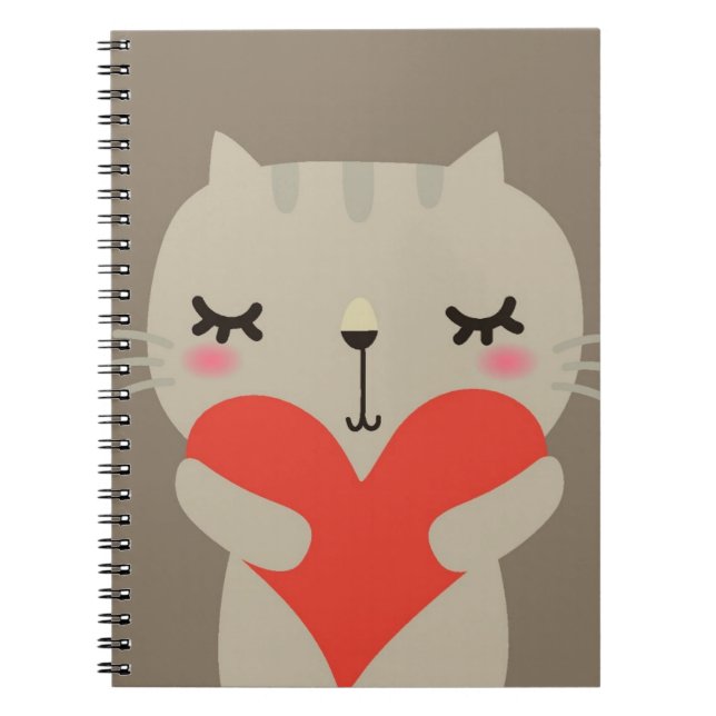 Cute rabbit with love notebook (Front)