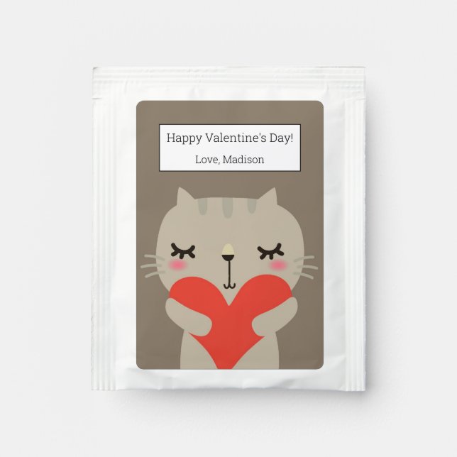 Cute rabbit with love tea bag drink mix (Front)