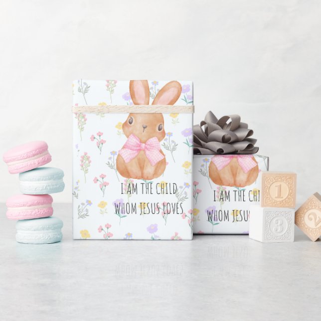 Cute Rabbit  Wrapping Paper (Baby Shower)