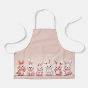 cute rabbits apron
