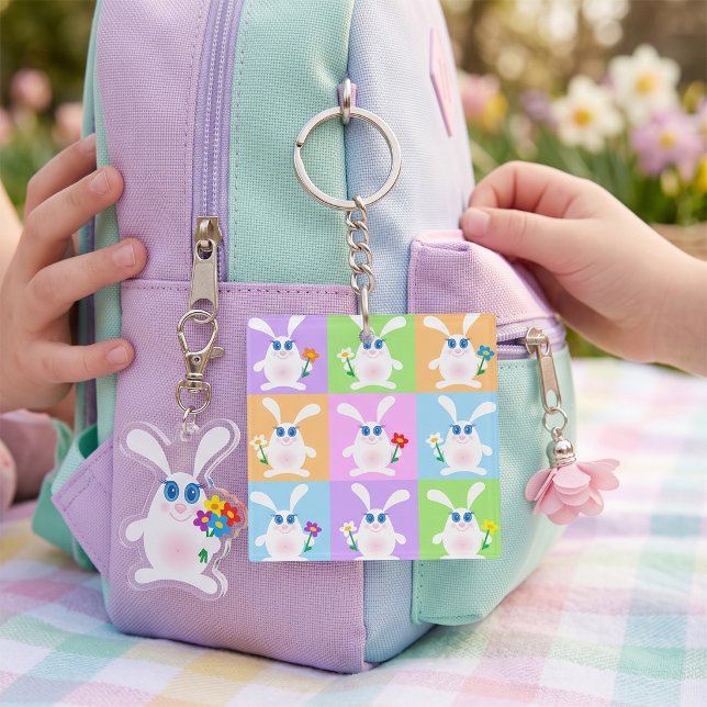 Cute Rabbits Keychain (Creator Uploaded)