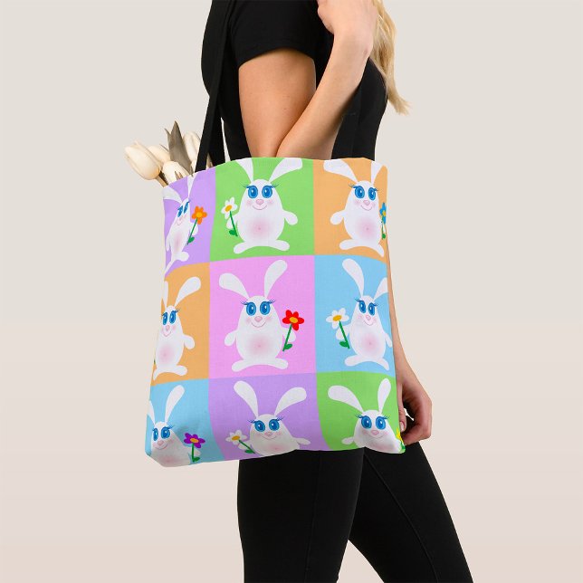 Cute Rabbits Tote Bag (Creator Uploaded)
