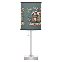 Cute Raccoon and Ferret Hug with Funny Quote