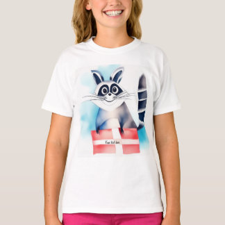Cute raccoon birthday gift T-Shirt