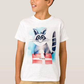 Cute raccoon birthday gift T-Shirt