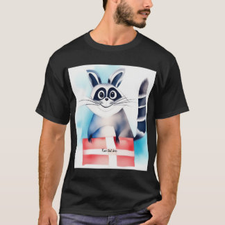 Cute raccoon birthday gift T-Shirt