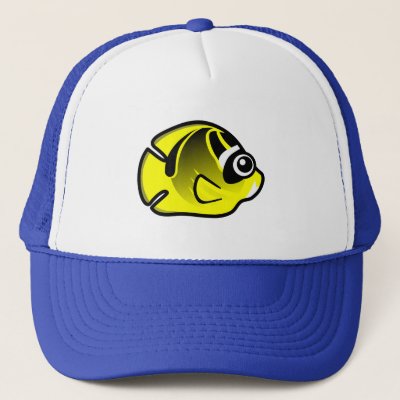 Cute Raccoon Butterflyfish Trucker Hat