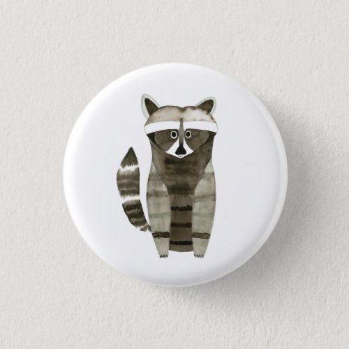 Cute Raccoon Button Pin