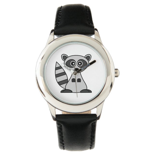 Cute Raccoon Cartoon Watch (Front)