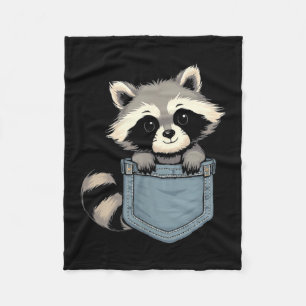 Cute Raccoon Cket Funny For Mens Womens Kids Racco Fleece Blanket