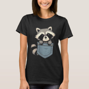 Cute Raccoon Cket Funny For Mens Womens Kids Racco T-Shirt