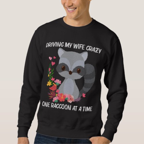 Cute Raccoon Design For Men Boys Raccoon Trash Pan Sweatshirt