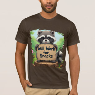 cute raccoon design with funny qoute T-Shirt