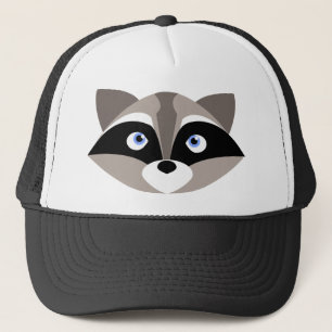 Cute Raccoon Face Trucker Hat