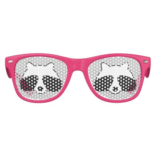 Cute raccoon forest animal party shades sunglasses