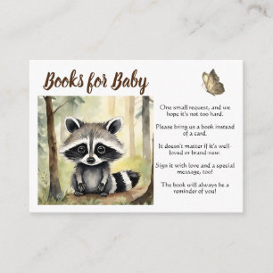 Cute Raccoon Gender Neutral Books for Baby  Enclosure Card