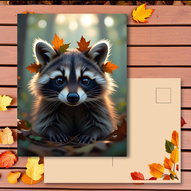 Cute Raccoon | Keeping in Touch Postcard (Creator Uploaded)