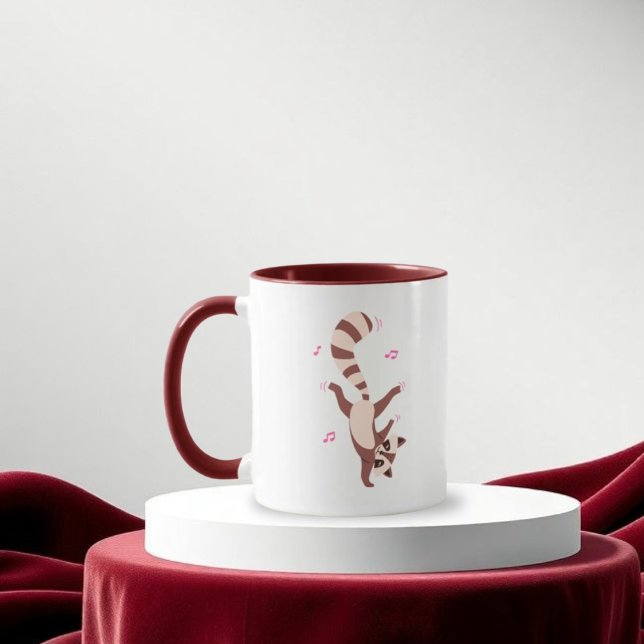 cute raccoon mug Cute Dancing Raccoon Mug –Funny B (Creator Uploaded)