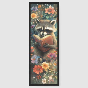 Cute Raccoon With Book Bookmarks