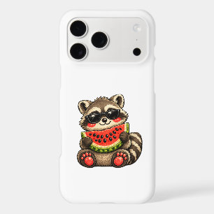 Cute Raccoon with Watermelon iPhone 17 Pro Max Case
