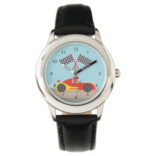 Cute Race Car For Boys Watch