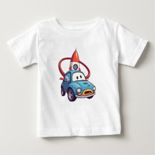 Cute Race Car For Young Car Lovers Baby T-Shirt