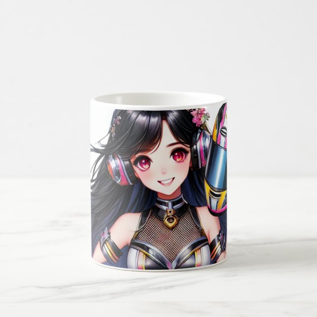 Cute Racer Girl's design Coffee Mug (Center)
