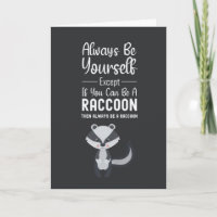 Cute Racoon Cards Funny Animal Humor Joke