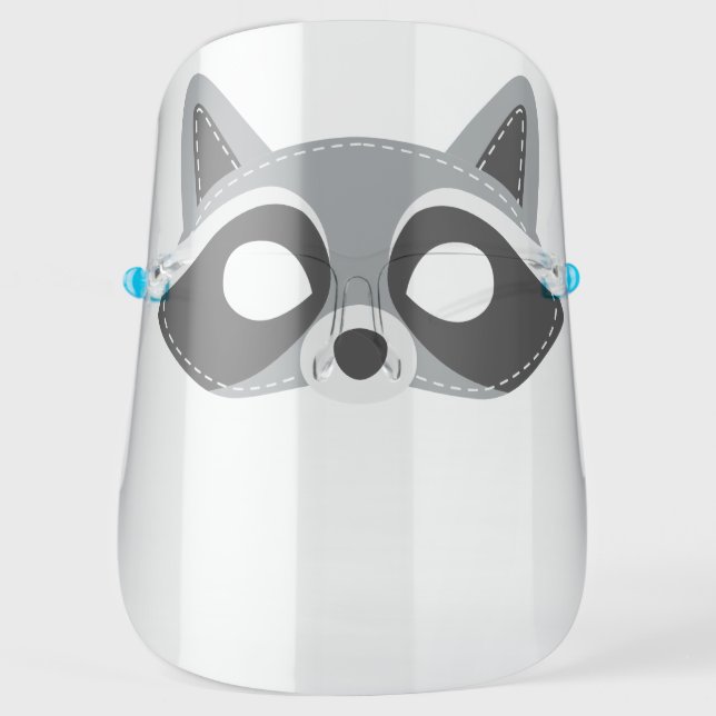 Cute Racoon Face Shield (Front)