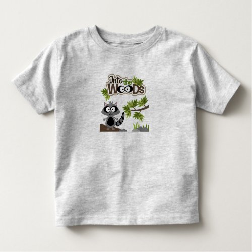 Cute Racoon In the Woods Toddler T_Shirt