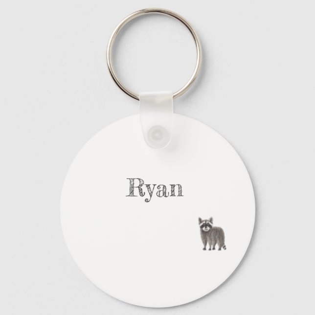 Cute Racoon Keychain (Front)