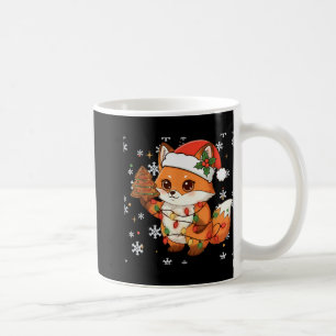 Cute Racoon Lights Tree Cake Funny Xmas Merry Chri Coffee Mug