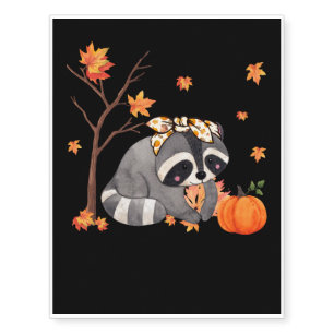 Cute Racoon Lover Temporary Tattoos