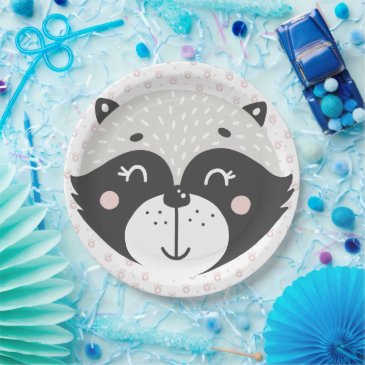 Cute Racoon |  Paper Plates