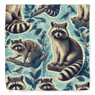 Cute Racoon Pattern Bandana