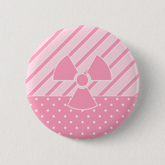 Cute Radioactive Pink Badge Button